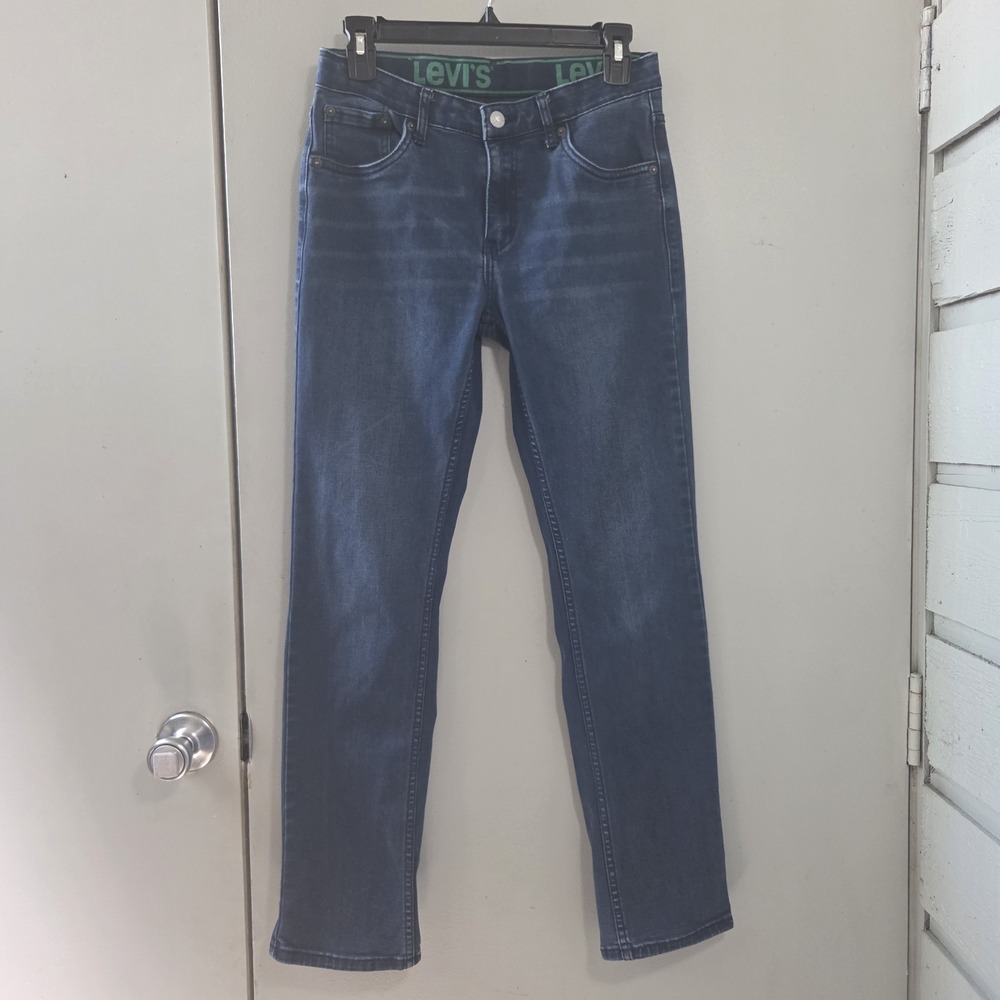 Levi's 511 Kids 16 Reg 28x30 Slim Jeans Blue Stretch Denim Straight Leg